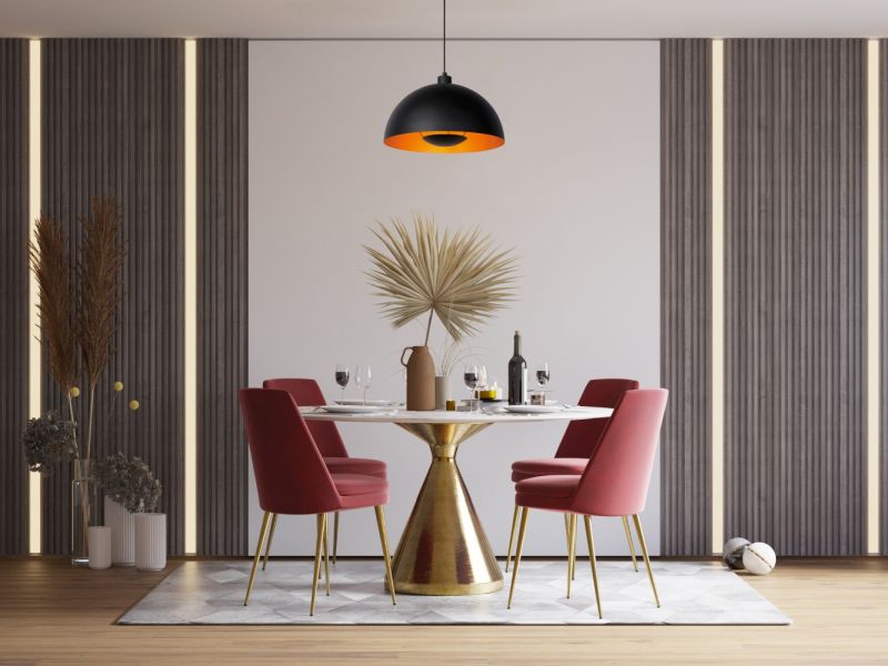 Lucide SIEMON - Závesné svietidlo - Ø 40 cm - 1xE27 - Čierna